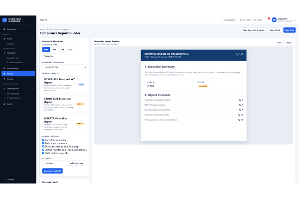 Compliance Report Builder